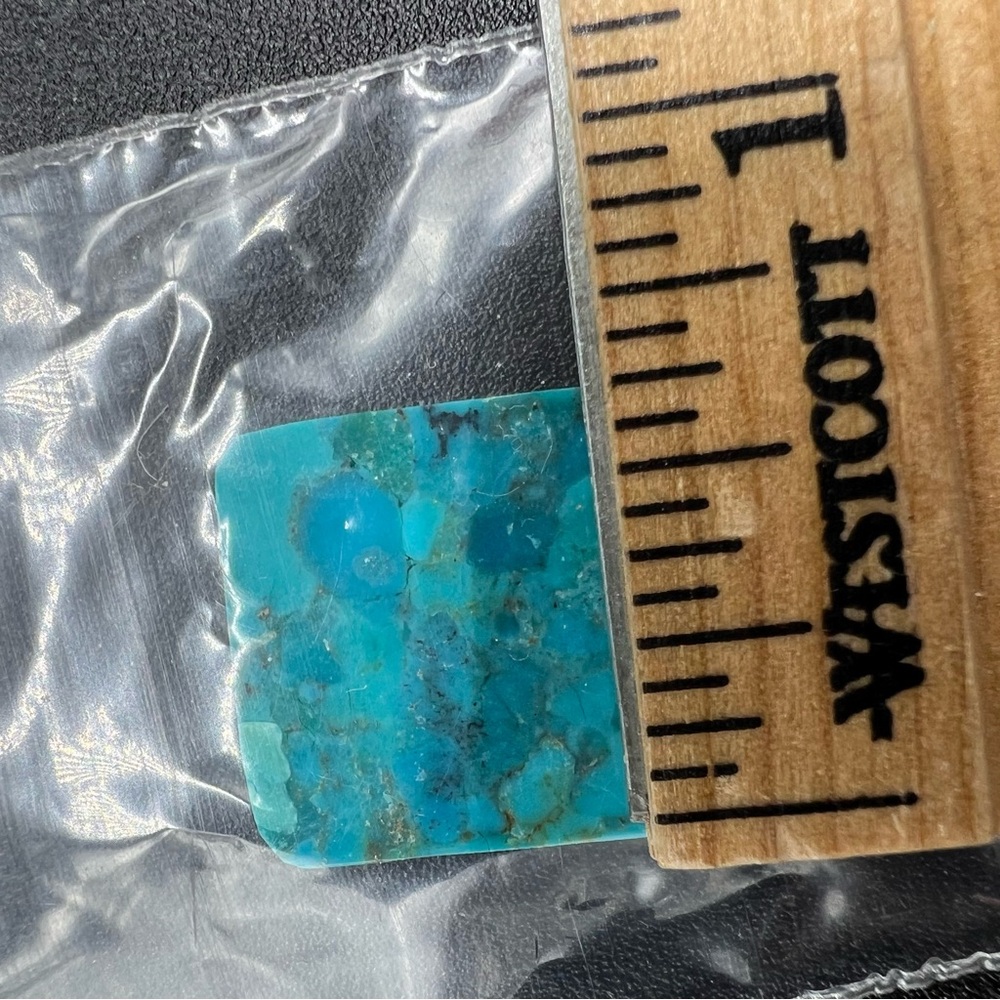 Composite Turquoise Rectangular Cabochon Blue Mos… - image 5
